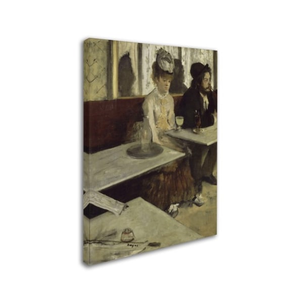 Degas 'In A Cafe' Canvas Art,18x24